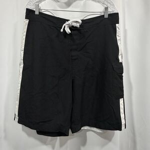 Nfl Men's Black Swim-briefs-shorts